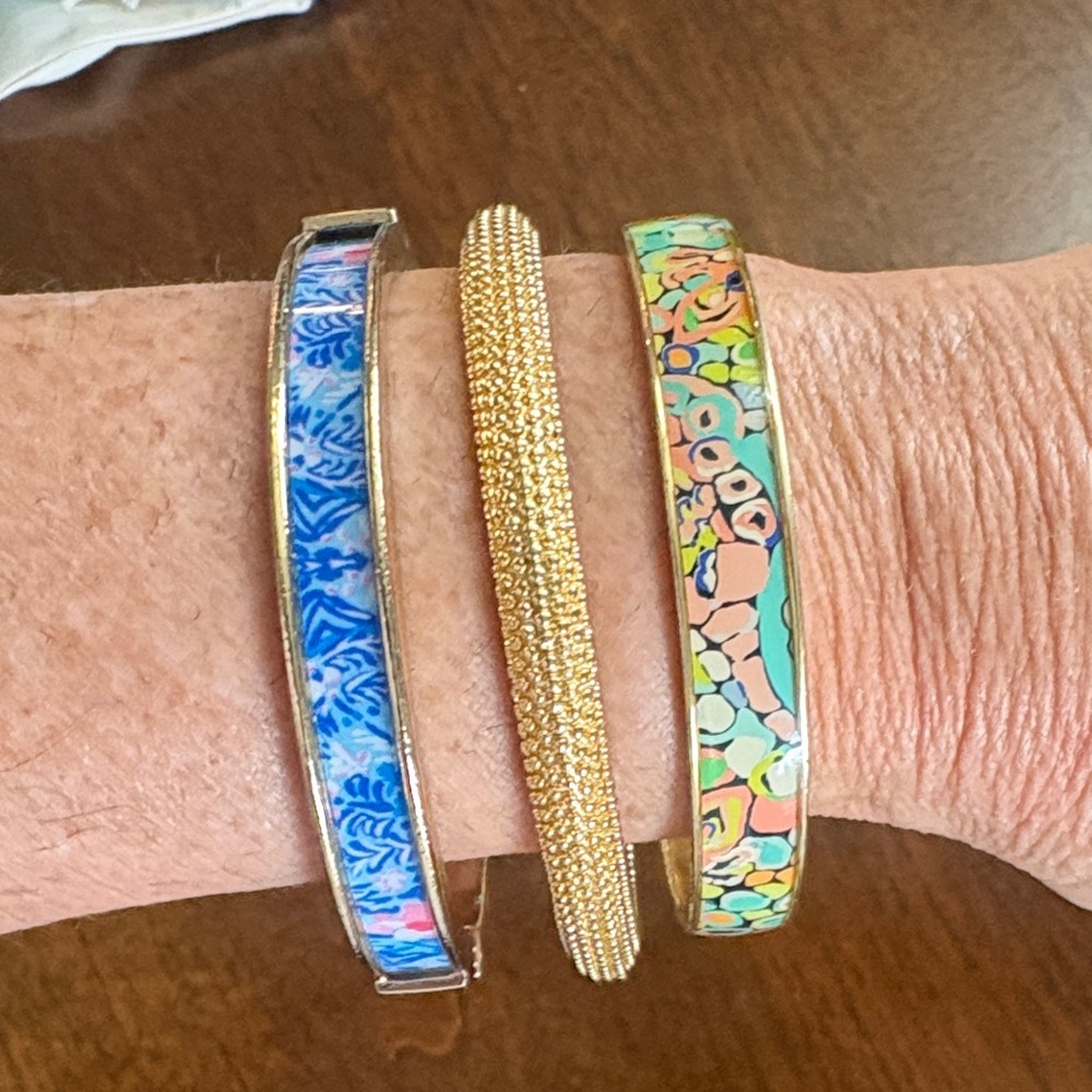 Set of 3 Lilly Pulitzer bangle bracelets